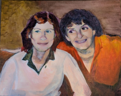 Mom & Roberta
2025
acrylic on canvas
16 x 20" (40 x 50 cm)
in progress
