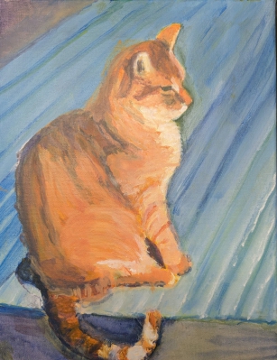 Yuki on rug
2026
acrylic on canvas
16 x 12"
