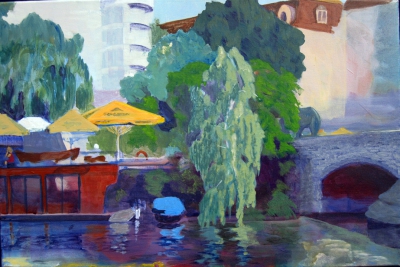 Bärenbrücke
2014
acrylic on canvas
40 x 50 cm. 
