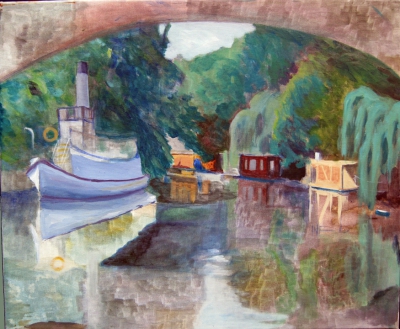 Houseboats am Zoo
2014
acrylic on canvas
40 x 50 cm.
