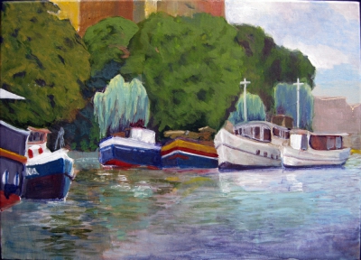 Fischer Insel
2014
acrylic on canvas
42 x 58 cm. 
